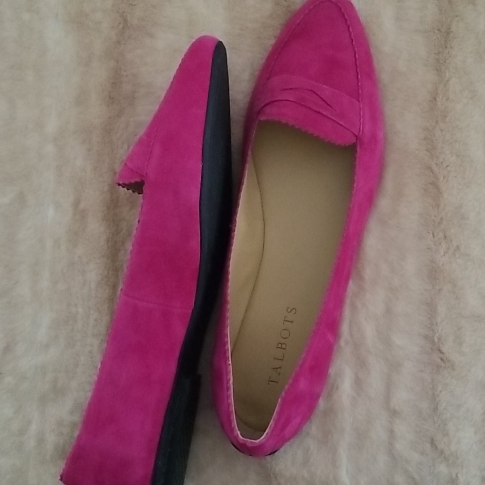 Hot pink driving loafers